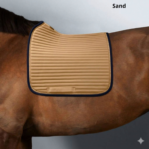 BRAND ZONE Tapis de selle polyvalent personnalisé confortable pour dressage et équitation anglaise, en velours avec rembourrage en mousse de polyester - Product Image 3