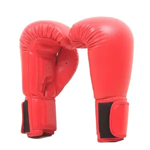 Guantes de Boxeo Personalizados de Color Puro, Guantes de Boxeo de Piel Sintética para Entrenamiento, Nuevos Guantes de Boxeo Profesionales de Piel Blanca - Product Image 3