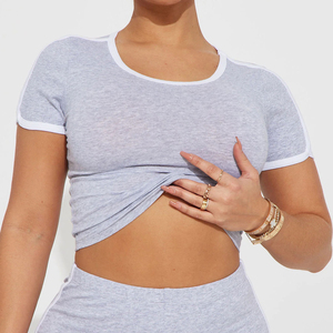 Ropa deportiva ajustada Oem para correr, top de manga larga, chaleco deportivo, camiseta sin mangas, pantalones cortos de ciclista, leggings, conjuntos de yoga, fitness y gimnasio para mujer - Product Image 3