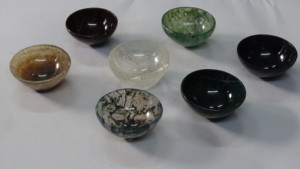 Bol en agate labradorite fait main pour la méditation, bol de prière, pierre précieuse naturelle, cristal d'agate - Product Image 5