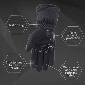 Best Quality ECONEX SPORTS Leather Sporty Eco-Friendly Waterproof Full <b>Finger</b> Winter Motorbike Gloves for <b>Biking</b> - Product Image 3