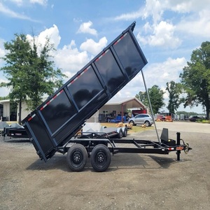 Fast Delivery Big Tex New <b>5</b> X 10 Low Profile Dump Trailer with Barn Doors Steel and <b>Iron</b> Semi Box Truck Trailer Flatbed - Product Image 4