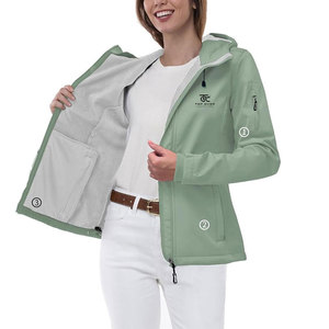 Chaqueta Cortavientos de Invierno para Mujer, Personalizada, de Alta Calidad, Tejida, de Lona, Resistente al Viento, Transpirable, Fabricada en Fábrica - Product Image 4