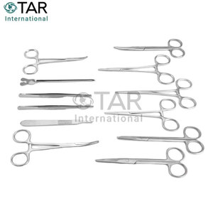 Kit de 13 instruments chirurgicaux en acier inoxydable pour la chirurgie mineure, le soin des plaies et la suture - Product Image 5