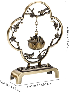 Traditional Indian Religious <b>Bakhoor</b> Incense Burner Crafted for <b>Oud</b> Chips Home Aroma Spiritual Environment 100% Natural Raw - Product Image 2