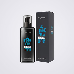 มอยเจอร์ไรเซอร์+ครีม Puredeom Homme Aqua All-in-One Lotion 150 มล. ผลิตภัณฑ์บำรุงผิวหน้าสำหรับผู้ชายจากซาอุดีอาระเบีย - Product Image 5