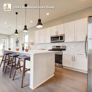 Directement de l'usine du Vietnam Armoires de cuisine RTA en bois de bouleau massif Panneau surélevé blanc Charnière Tiroir Glissière Unités Cadre en contreplaqué - Product Image 6