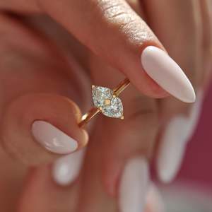 Women's Heart Cut Diamond Engagement Ring 14k solid Gold Prong Setting Classic Style Fine Jewelry - Product Image 2