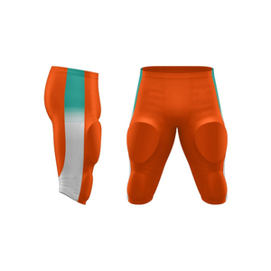 Premium Amerikaanse voetbaluniformbroek, op maat gemaakte teamvoetbalbroek met ingebouwde heup-, dijbeen-, knie- en stuitjebeschermers, sneldrogend, sportief. - Product Image 5