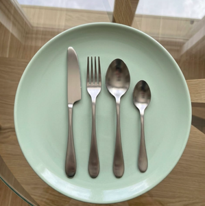 High Quality Stainless Steel Silver Color Plated Finished Rust Proof Dishwasher <b>Safe</b> Spoon Fork <b>Knife</b> For Restaurant Cafe Use - Product Image 2