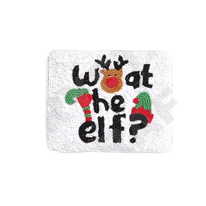 What The Elf Design Monedero con cuentas de semillas personalizado Monedero hermoso monedero con características de accesorios de moda - Product Image 1