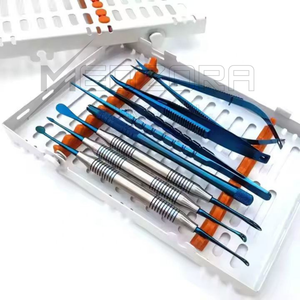 Outils de nettoyage dentaire manuels, gratte-dents professionnels en acier inoxydable, kit d'hygiène dentaire réutilisable et écologique - Product Image 1