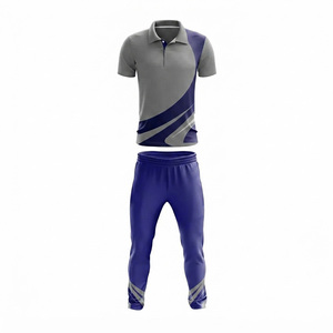 Gant de cricket personnalisé en polyester/coton, polo à manches courtes grande taille, pantalon de jogging, kit d'équipe, vêtements de sport, ambidextre, respirant - Product Image 3