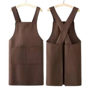 Tablier en coton sans manches unisexe avec logo personnalisé pour cuisine, chef, nettoyage, grillades, restaurant, vêtements de travail, vente en gros, OEM - Product Image 2