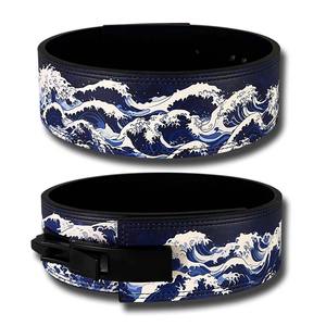 10mm Custom Size Adjustable Leather Anime Lever Buckle Weightlifting <b>Belt</b> for Gym Training Heavy Duty Professional Protection - Product Image 1