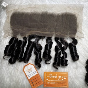Extensiones de pelo ondulado Funmi, mechones de pelo crudo al por mayor, pelo virgen sin procesar alineado con cutícula - Product Image 4