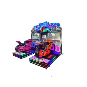 Machine d'arcade de course Moto 5 DX dynamique à monnayeur, simulateur de moto d'attraction à double écran avec plateforme de mouvement - Product Image 1