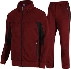 Conjunto Deportivo Unisex de 2 Piezas, Chaqueta con Cierre y Pantalones Jogger, en Bloques de Color, Ropa Casual para Correr, con Logotipo Personalizado 2026 - Product Image 2