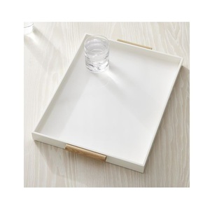 Wooden Food Carry Tray Created for Home Dining Celebrations Party Service <b>Breakfast</b> Arrangements and Beverage Presentation - Product Image 4