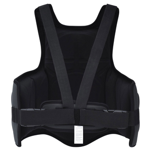 Protector de pecho premium para artes marciales, correas ajustables para hombros y cintura, acolchado protector de alta densidad - Product Image 3