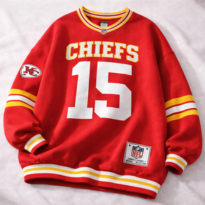 Sudadera extragrande vintage de fútbol americano |   Corte Holgado de 450 GSM |   Fabricante de Ropa Deportiva Urbana Vintage - Product Image 1