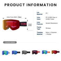 Sans cadre lunettes de ski lunettes