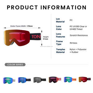 Sans cadre lunettes de ski lunettes - Product Image 5