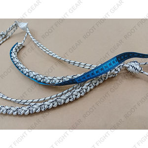 Aiguillettes d'uniforme en fil métallique de luxe, couleur unie, tressées, finition enduite, avec logo personnalisé, fermeture auto-agrippante, vente en gros d'usine - Product Image 2