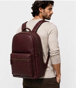 Black Genuine Leather Vintage Mens Business Travel Laptop <b>Backpack</b> <b>Waterproof</b> Anti-Theft Winter Polyester Zipper Portable - Product Image 5