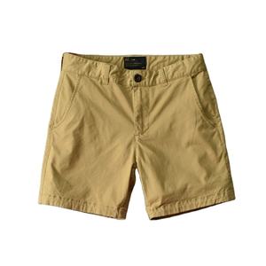 กางเกงขาสั้นเอวยางยืดสำหรับผู้ชายผ้าฝ้ายสีซีดแบบวินเทจ - Product Image 1