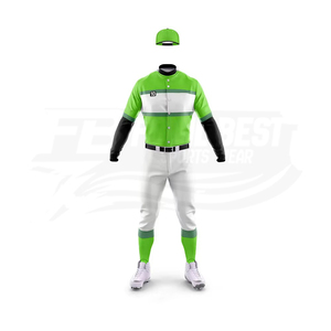 Maillot de baseball personnalisé pour homme, manches courtes, impression sublimée, polyester anti-humidité, uniforme adulte, coupe régulière, numéros d'équipe - Product Image 2