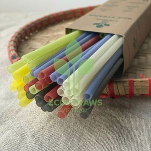 Pajitas de arroz biodegradables de alta calidad, vajilla desechable ecológica, embalaje personalizado, regalos de papel al por mayor - Product Image 1