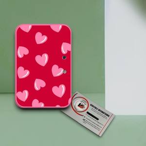 Placas Magnéticas Personalizadas de Acrílico Rosa con Forma de Corazón de Diamante para Extensiones de Pestañas, Herramientas de Belleza Ecológicas con Diseño Reutilizable - Product Image 1