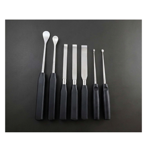 Élévateurs périostiques, ciseaux à os, curettes osseuses, instruments orthopédiques pour la colonne vertébrale, manuels, 7 pièces, en acier inoxydable, approuvés CE ISO13485 - Product Image 3