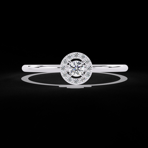 Anillo de Diamantes de Oro Sólido, Joyería Fina de Lujo, Diamantes Naturales de Calidad VS, Suministro Directo - Product Image 1