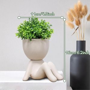 Piante Grasse Artificiali per Casa, Ufficio o Bagno - Piante Finte come Accessori da Scrivania e Decorazioni Verdi - Product Image 4