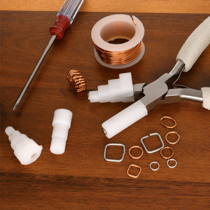 Pince à étrier professionnelle en acier inoxydable pour la fabrication de bijoux, outil de pliage et de façonnage de fil de précision avec mors interchangeables - Product Image 1