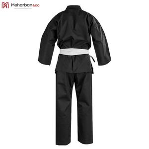 ชุดกีฬาสำหรับทั้งชายและหญิงเครื่องแบบคาราเต้ผ้าฝ้ายสีทึบชุดฝึกศิลปะการต่อสู้ออกแบบได้ตามต้องการ - Product Image 3