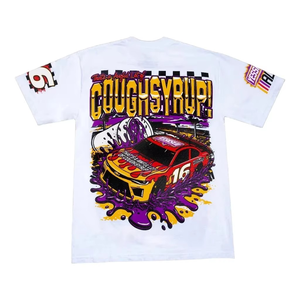 T-shirt court pour homme personnalisé, 300 g/m², 100 % coton, imprimé sérigraphié, écologique, respirant, coupe ample, manches courtes, épaules tombantes - Product Image 4