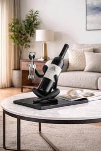 Estante para vinos, accesorio de sommelier, decoración para sala de degustación de vinos, mueble de exhibición para bodega, estante para vinos vintage, estantería para bodega. - Product Image 3