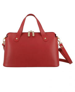 Sac à main élégant en cuir véritable vert pour femme, avec fermeture éclair, deux poignées de transport, bandoulière, vente en gros, personnalisation OEM du logo et des couleurs - Product Image 4