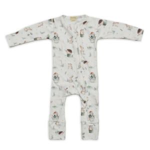 Premium Quality Bamboo Elastane Zip Romper Snow Cone Print Design Baby Clothing - Product Image 2