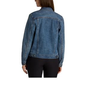 แจ็กเก็ตผ้ายีนส์ทอยาวสำหรับผู้หญิงแขนยาวทรงหลวมกระดุมมุกเป็นมิตรต่อสิ่งแวดล้อมใส่กลับด้านได้จากบังคลาเทศ - Product Image 4