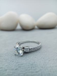 Anillo de Compromiso Clásico Unisex D'VINS JEWELS, 2ct, Corte Brillante, Oro Sólido de 14K, Diamante Cultivado en Laboratorio VVS/VS EF, Certificado IGI, Regalo de Boda - Product Image 2