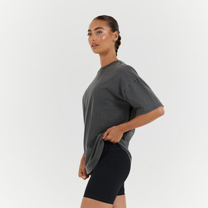 Custom Design Unisex Vintage Acid Washed Plus Size T-<b>shirt</b> Wholesale 220 GSM Heavy Cotton Loose Jersey Oversized Women T-<b>Shirt</b> - Product Image 5