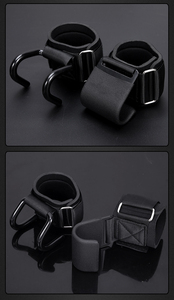 Factory Wholesale Price Gym Workout Neoprene Padded Power <b>Weight</b> Lifting Hooks for Wrist <b>Weight</b> Lifting Bodybuilding Fitness - Product Image 5