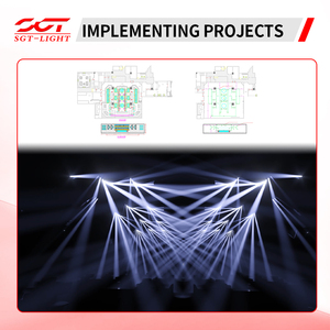 Faro mobile SGT 480W con lampada importata, effetti Beam Spot Wash, 34/39 canali, prisma, CMY, DMX512 per Noleggio, Palcoscenico, Eventi, Spettacoli, Matrimoni, <span class=keywords><strong>Club</strong></span>, Uso Professionale - Product Image 6