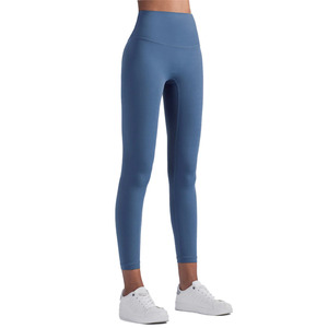 Leggings de yoga pour femmes, design personnalisé, spandex/polyester, extensibles dans quatre directions, antibactériens, avec cordon de serrage, pour l'entraînement - Product Image 2