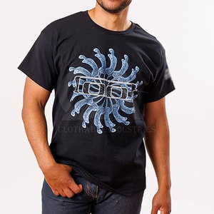 T-shirt en coton à manches courtes surdimensionné pour homme, imprimé graphique, coupe ample, mode estivale, streetwear, t-shirt graphique pour homme - Product Image 5