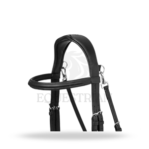 Bridon d'équitation anglais noir taille standard pour l'entraînement quotidien - Product Image 4